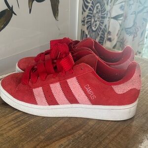 Adidas Campus Red and Pink Sneakers